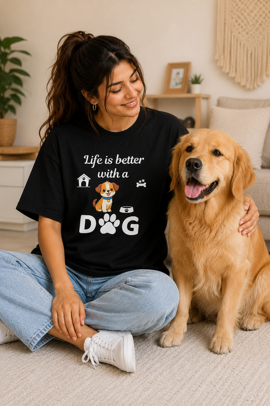 Pet Dog Unisex Oversized Standard T-Shirt
